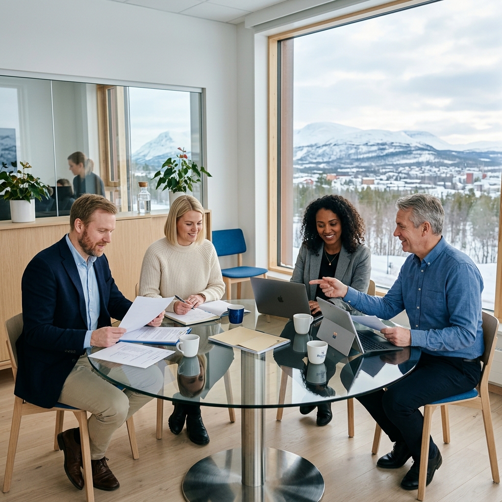 Svea Grant Center team in Kiruna, Sweden